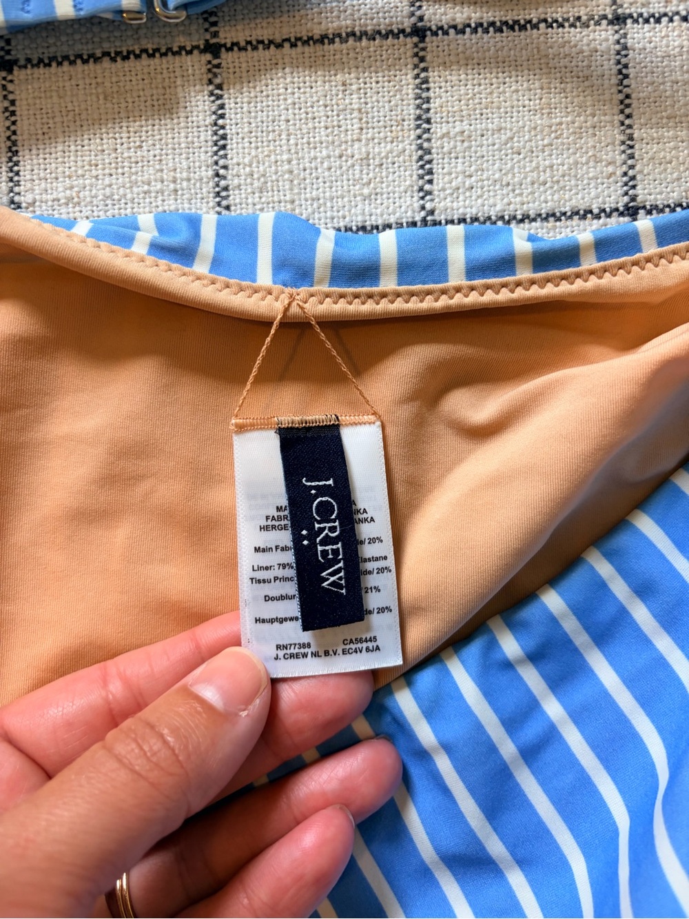 J. Crew Striped Blue Bikini - Picture 9 of 10